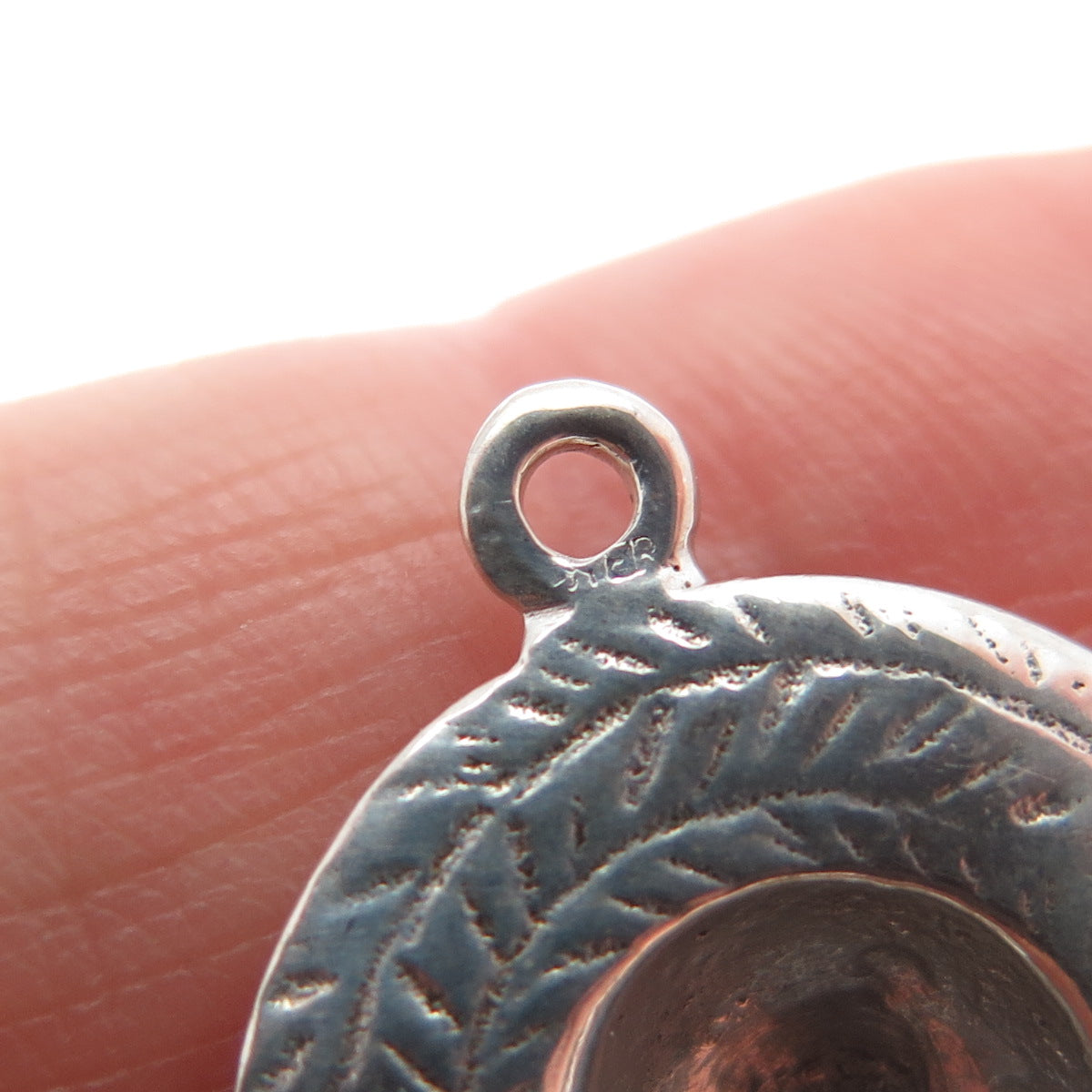 925 Sterling Silver Vintage Picnic Hat Charm Pendant
