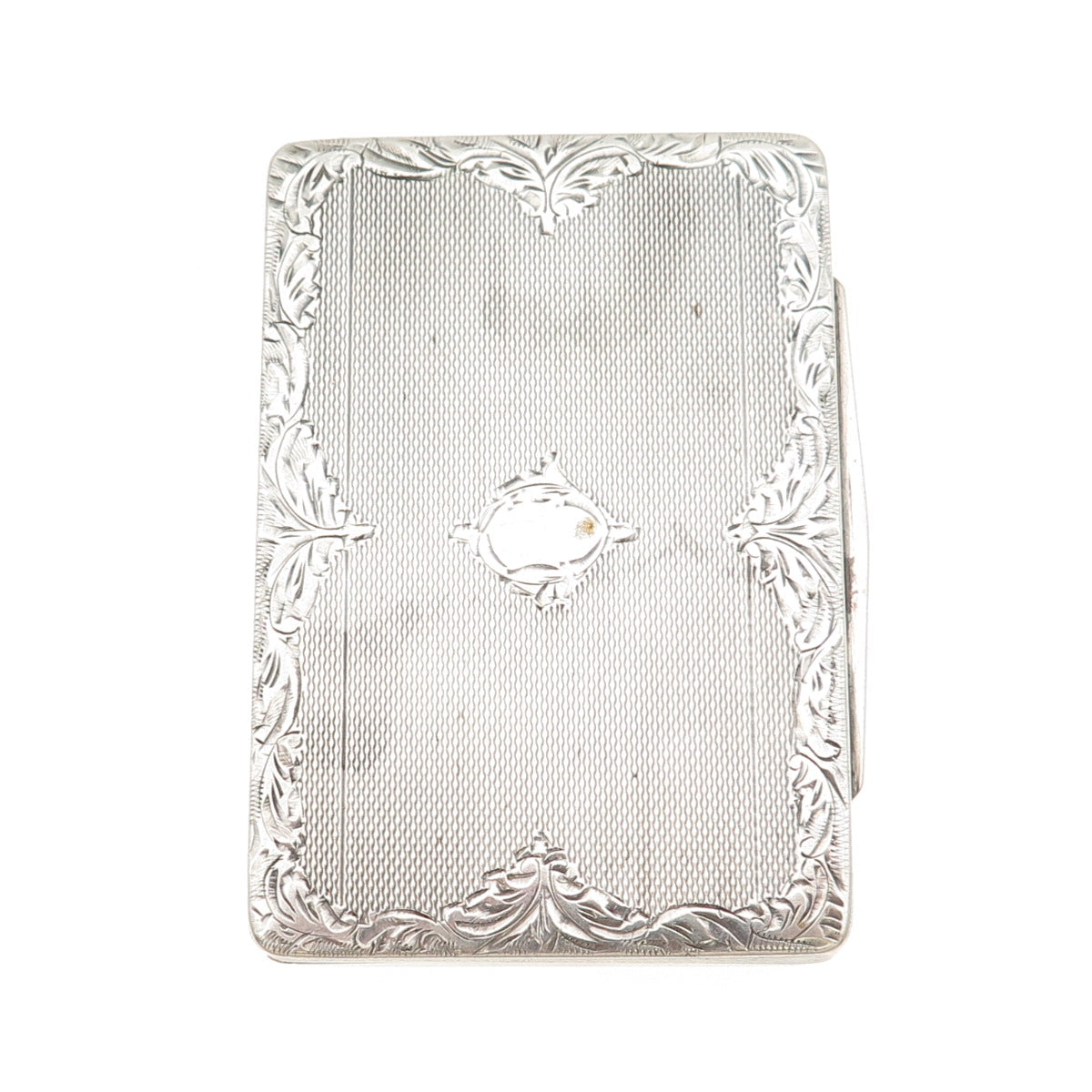 800 Silver Antique Art Deco Austria KTA Artisan Engraved Cigarette Case