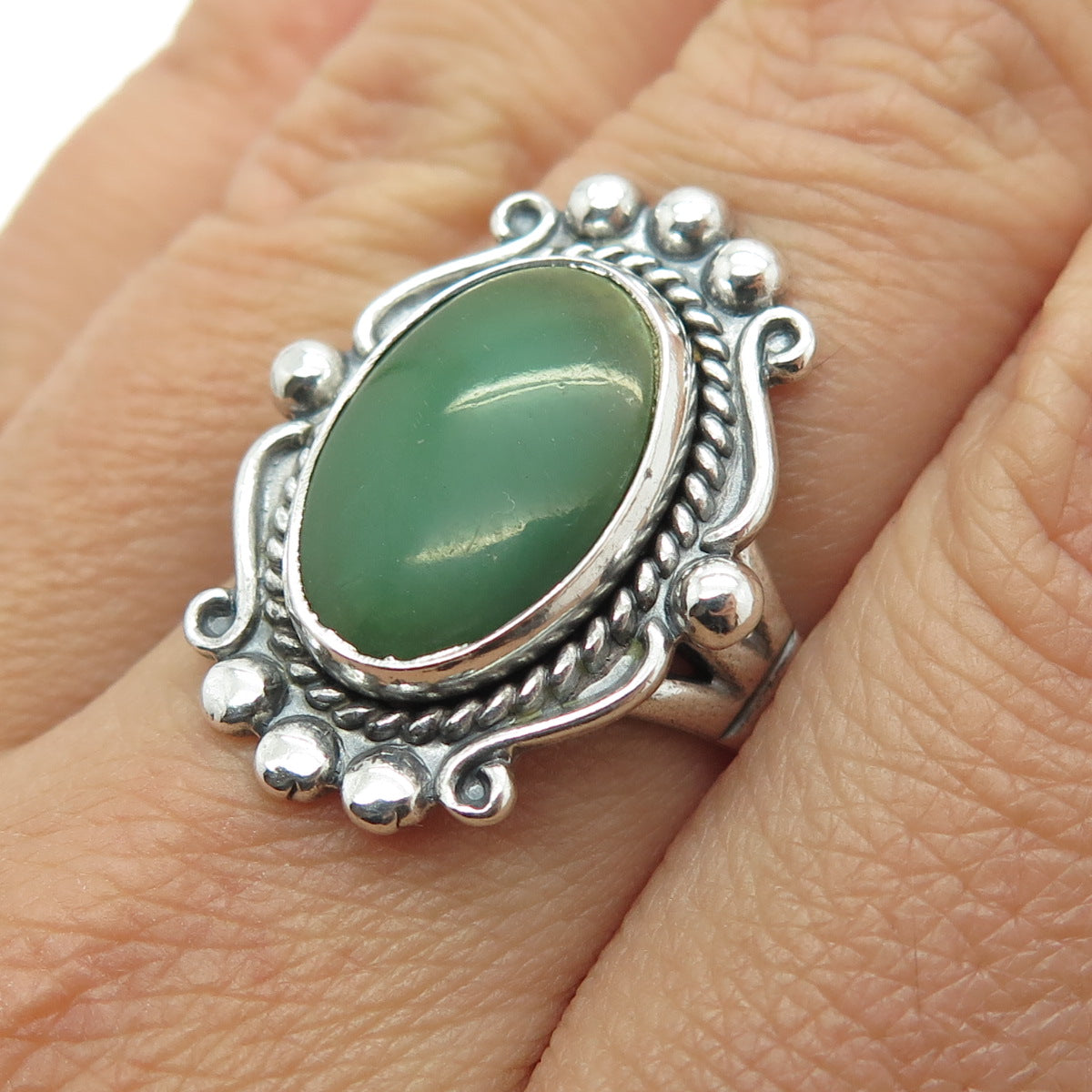 BELL TRADING POST Sterling Silver Southwestern Royston Turquoise Ring Size 7.5