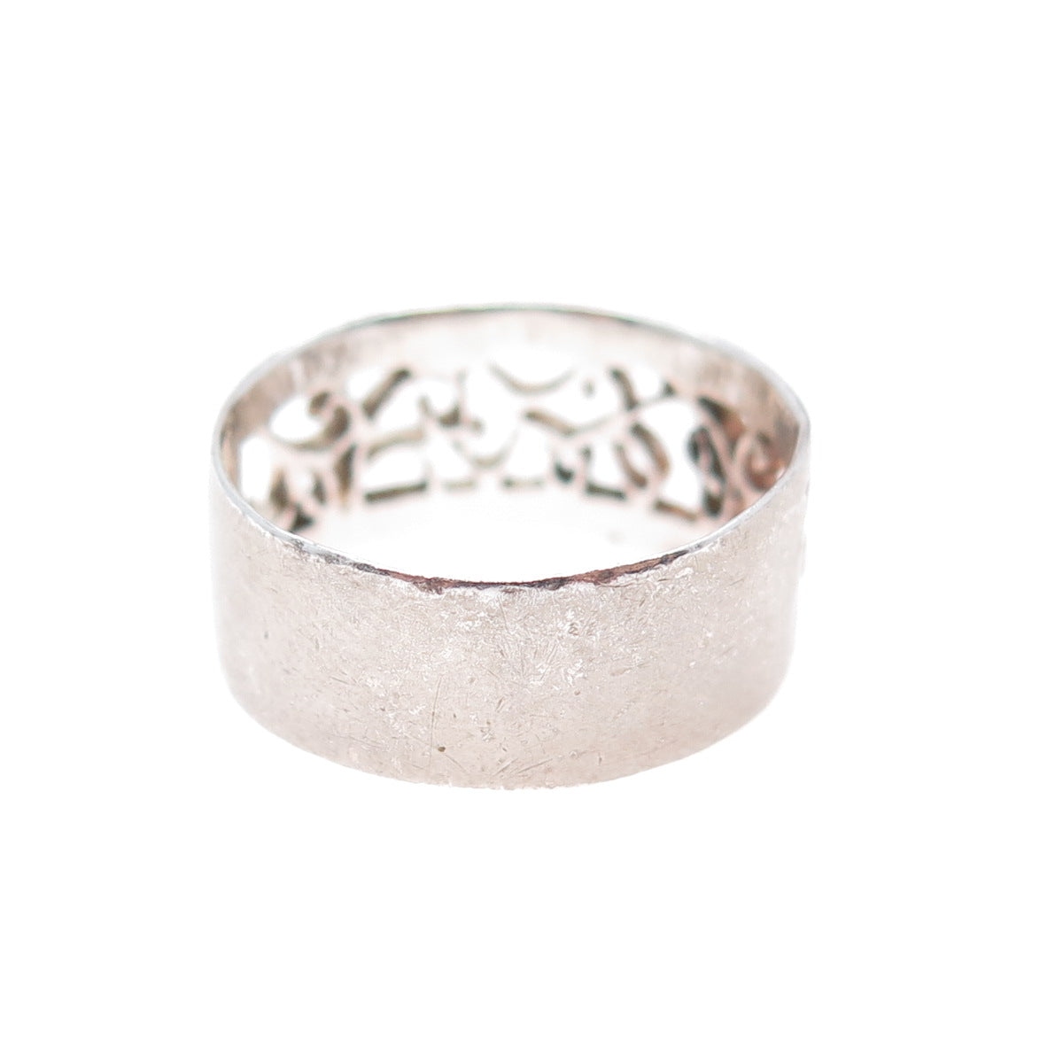 CHARLES WINSTON 925 Sterling Silver Vintage Swirl Ring Size 8.25
