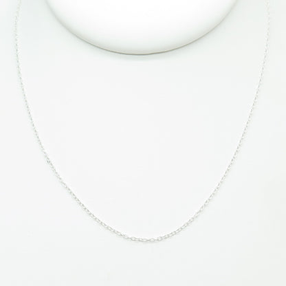 925 Sterling Silver Cable Chain Necklace 18"