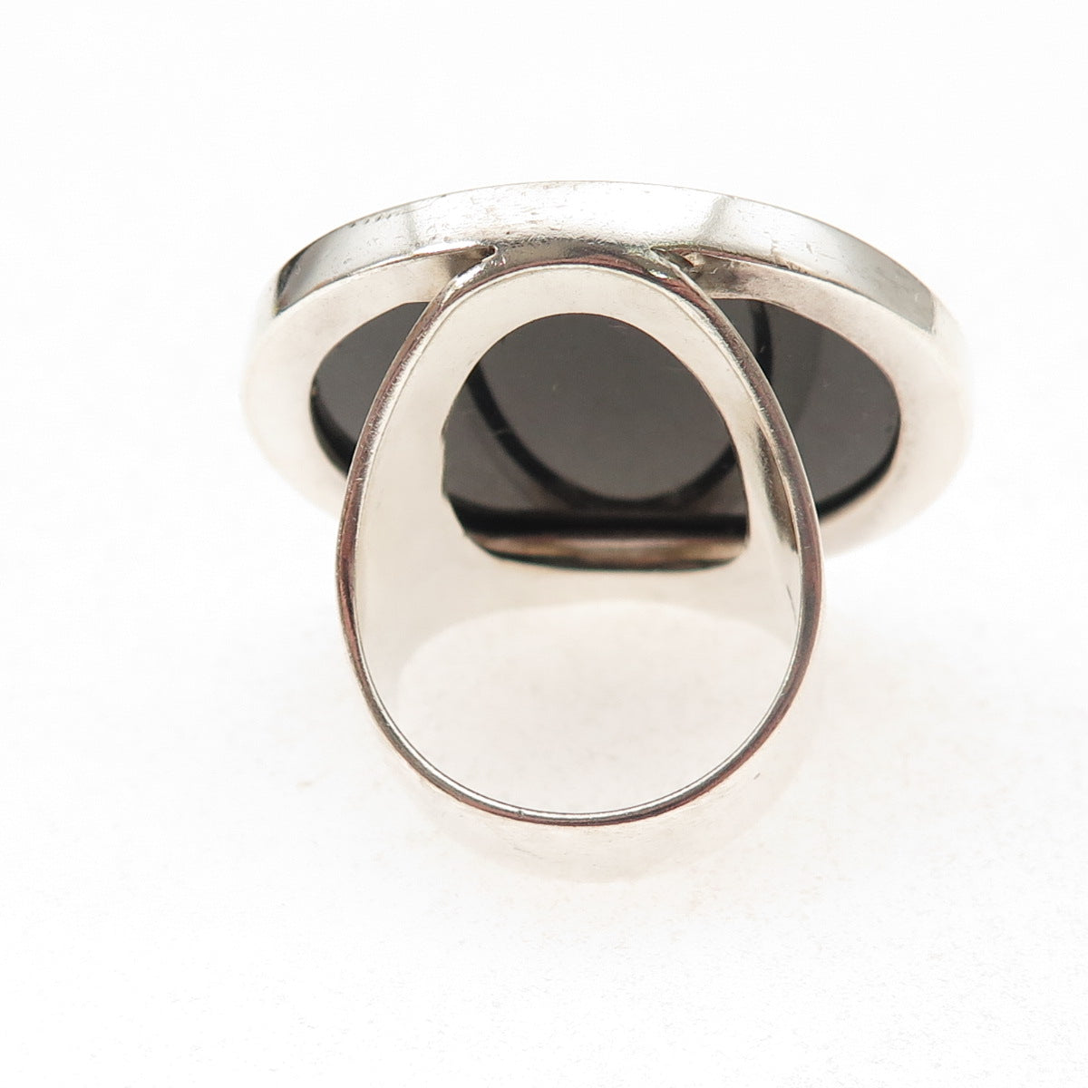 CW Sellors 925 Sterling Silver Sheffield 2011 Real Black Onyx Ring Size 9.5