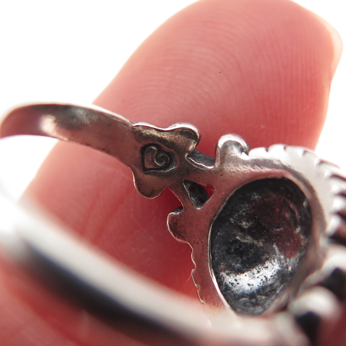 Brighton 925 Sterling Silver Vintage Modernist Oxidized Ring Size 4.75