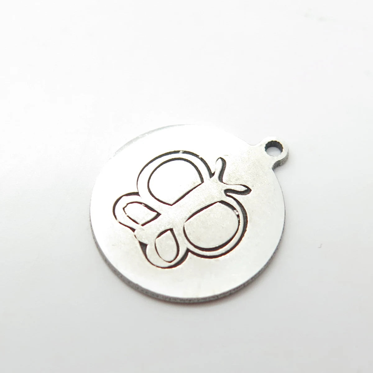 925 Sterling Silver USA Two In Town Butterfly Charm Pendant