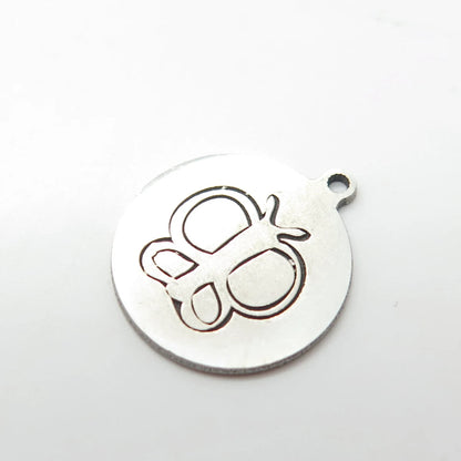 925 Sterling Silver USA Two In Town Butterfly Charm Pendant