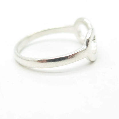 925 Sterling Silver Vintage Infinity Cocktail Ring Size 8