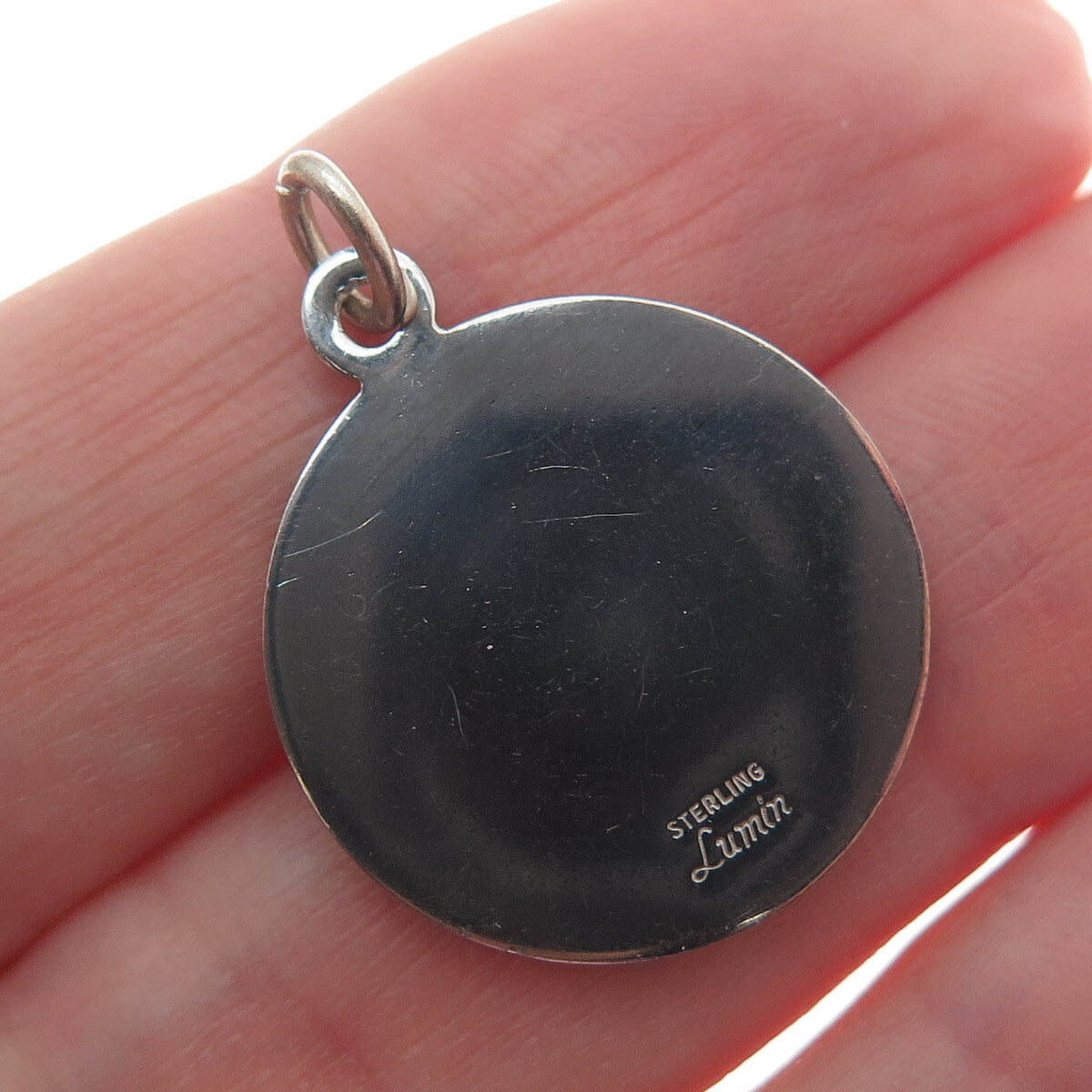 LUMIN 925 Sterling Silver Vintage Confirmation Holy Ghost Charm Pendant