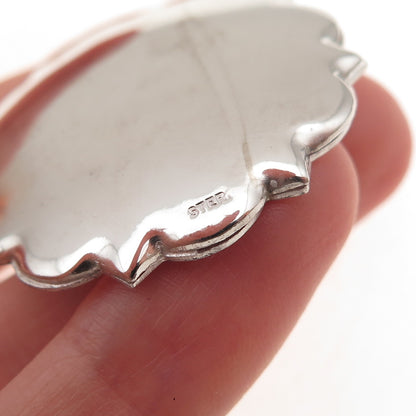 925 Sterling Silver Vintage Praying Hands Religious Charm Pendant