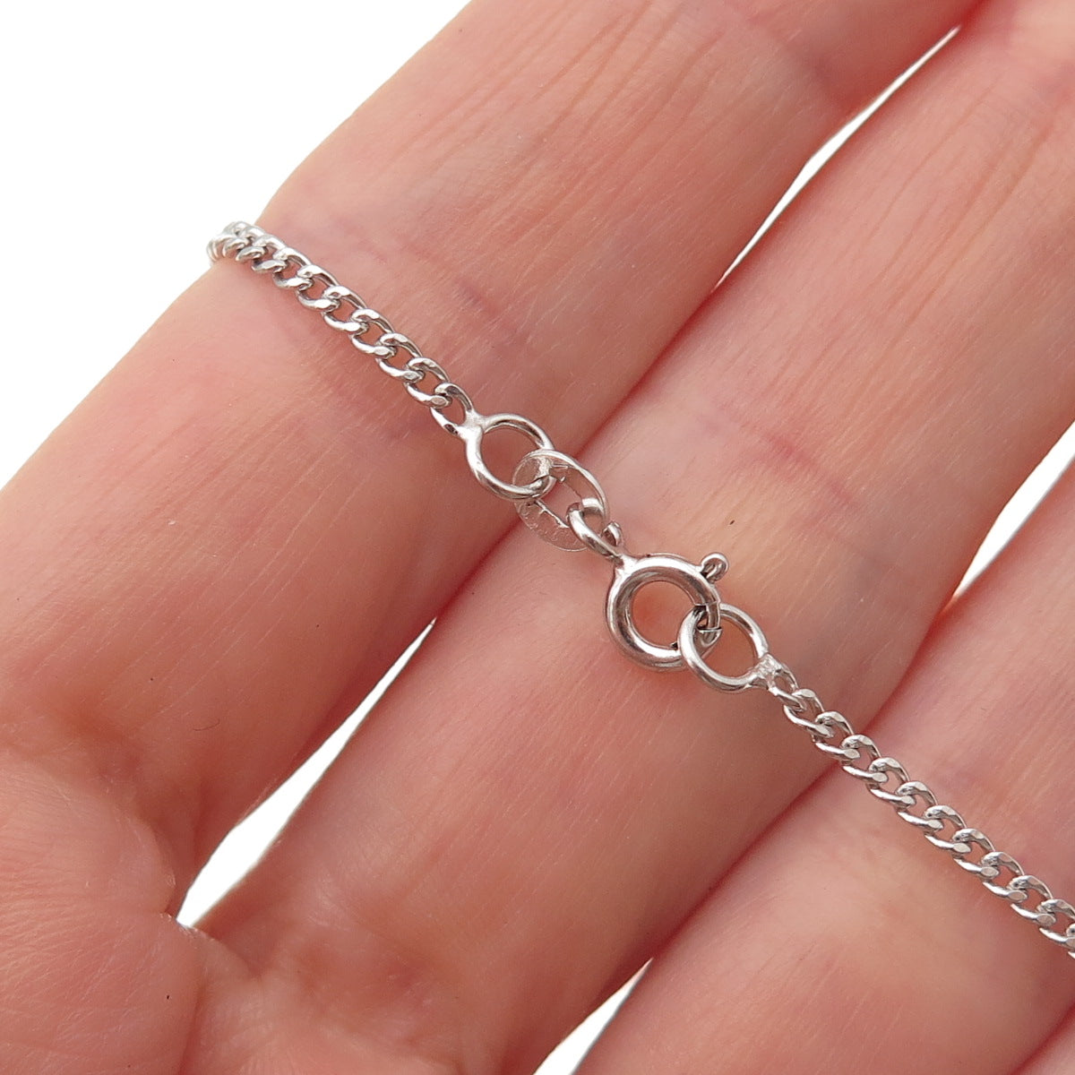 925 Sterling Silver Real Tanzanite Floral Cuban Chain Necklace 18"