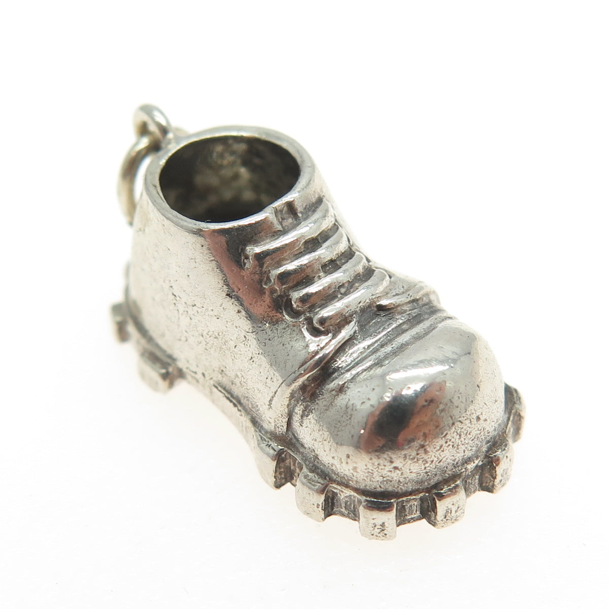 800 Silver Vintage Boot Spikes 3D Pendant