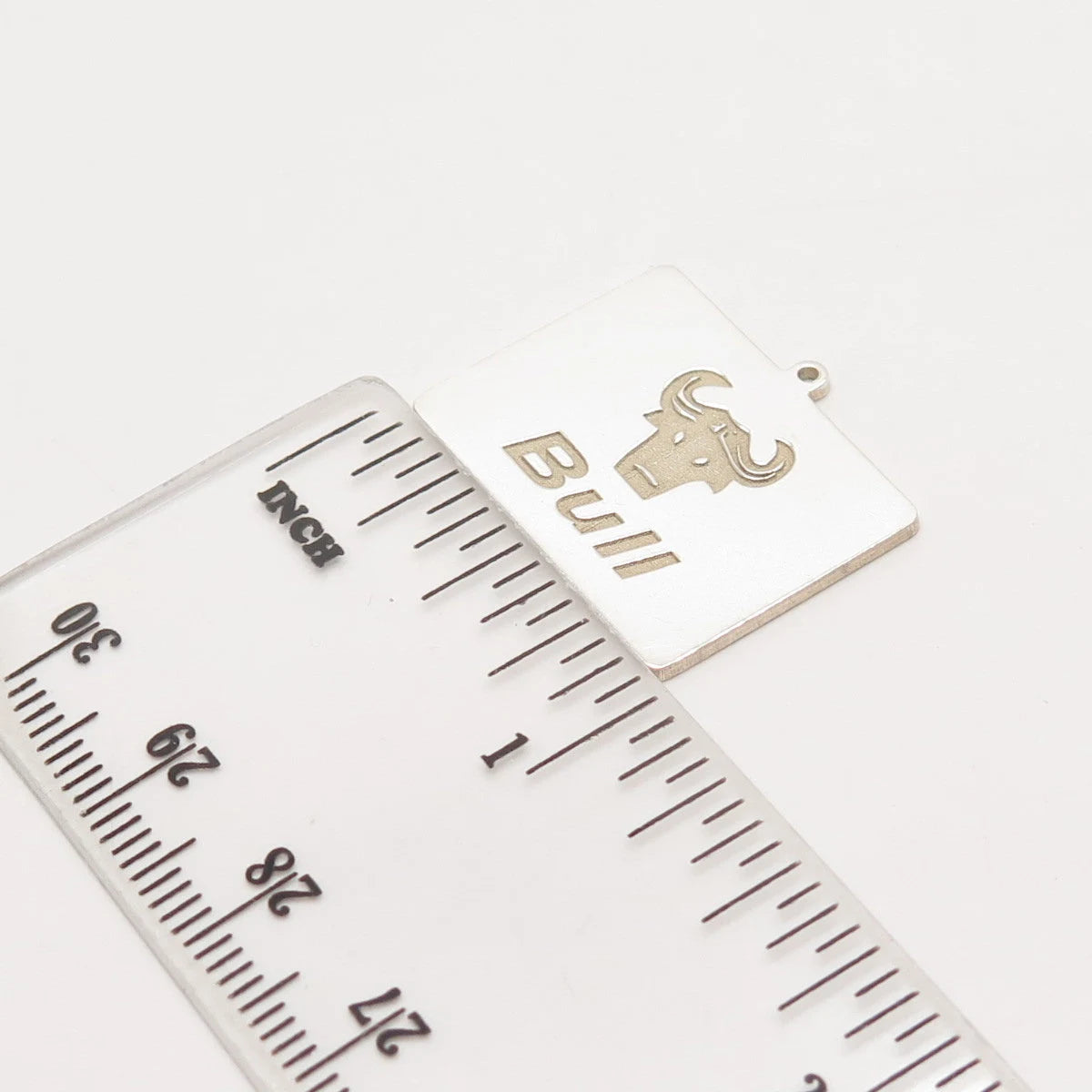 925 Sterling Silver Vintage Bull Pendant