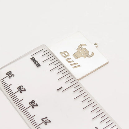 925 Sterling Silver Vintage Bull Pendant