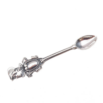 925 Sterling Silver Antique Art Deco Warrior Sniffer Spoon