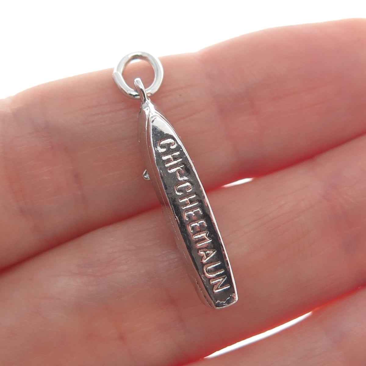 925 Sterling Silver Vintage Chi-Cheemaun Ferry Minimalist Charm Pendant