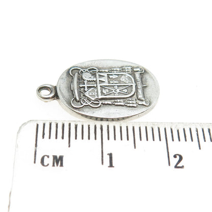 DIEGES & CLUST 925 Sterling Silver Antique Art Deco Bishop Kellenberg Pendant