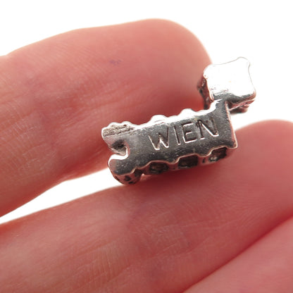 835 Silver Antique Art Deco St. Stephen's Cathedral Vienna 3D Charm Pendant