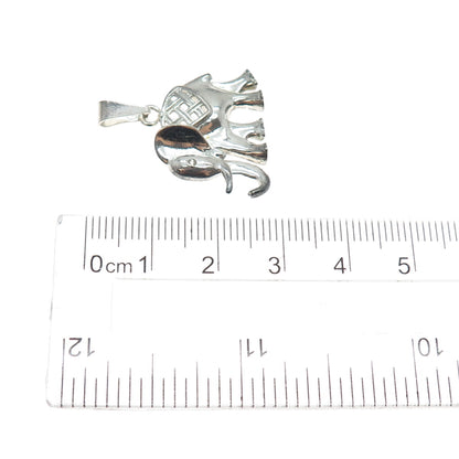 925 Sterling Silver Vintage Mexico Elephant Charm Pendant