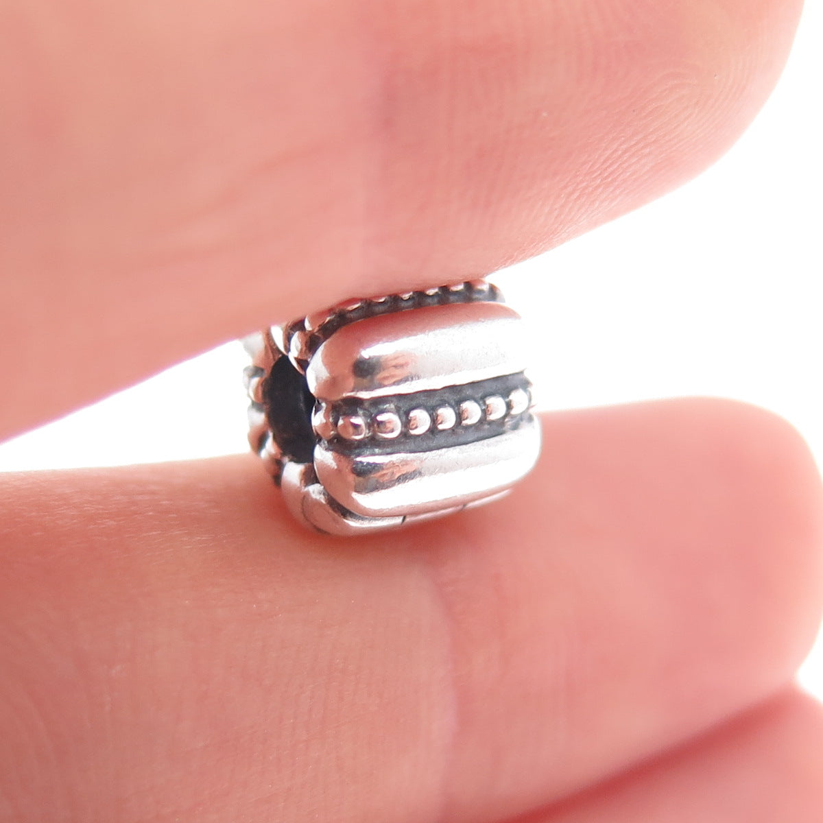 PANDORA 925 Sterling Silver Crazy Clip Charm