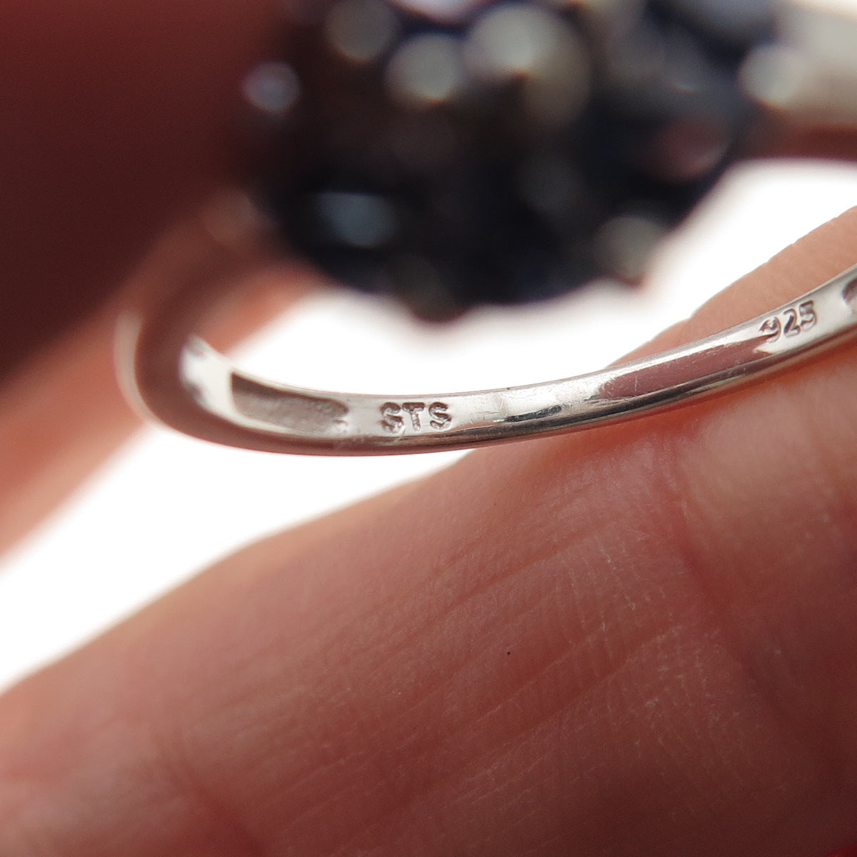 Chuck Clemency 925 Sterling Silver Real Multi-Cut Tanzanite Ring Size 7.25