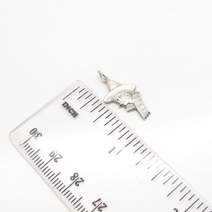 925 Sterling Silver Vintage Uncas Mexican Charm Pendant