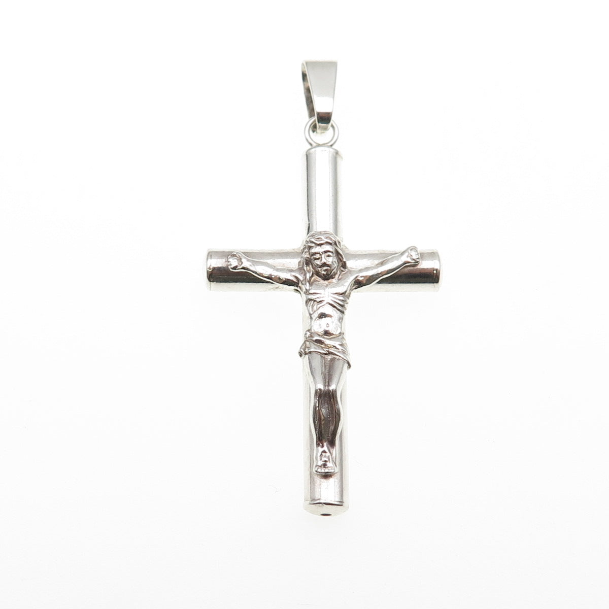 925 Sterling Silver Vintage Crucifix Cross Religious Pendant