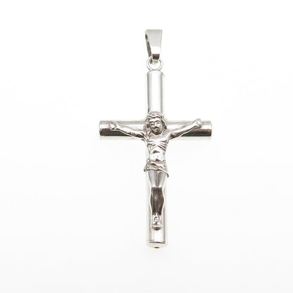 925 Sterling Silver Vintage Crucifix Cross Religious Pendant