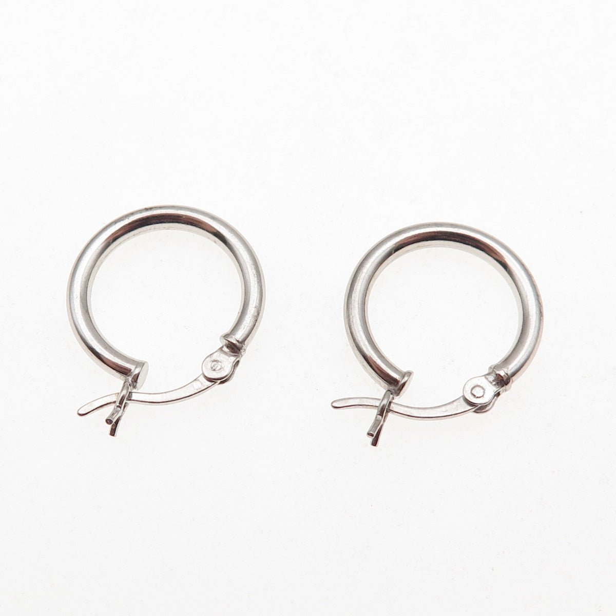 925 Sterling Silver Tube Hoop Earrings