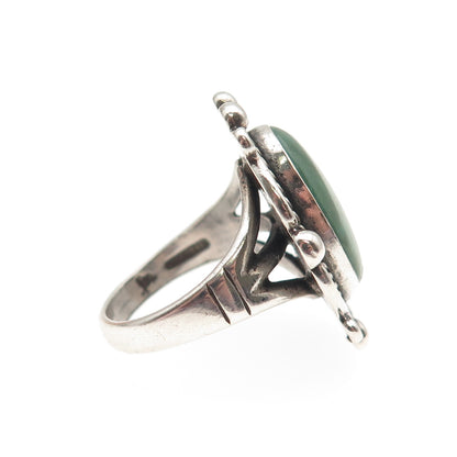 Bell Trading Post Old Pawn 925 Sterling Vintage Royston Turquoise Ring Size 5.25