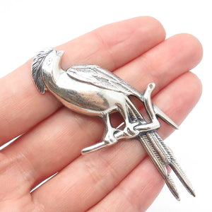 925 Sterling Silver Vintage Parrot Bird Pin Brooch