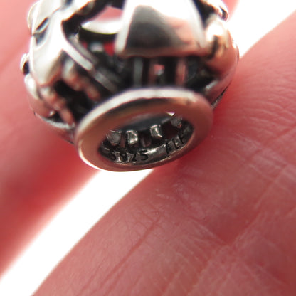 PANDORA 925 Sterling Silver & Gold Family Forever Slide Bead Charm