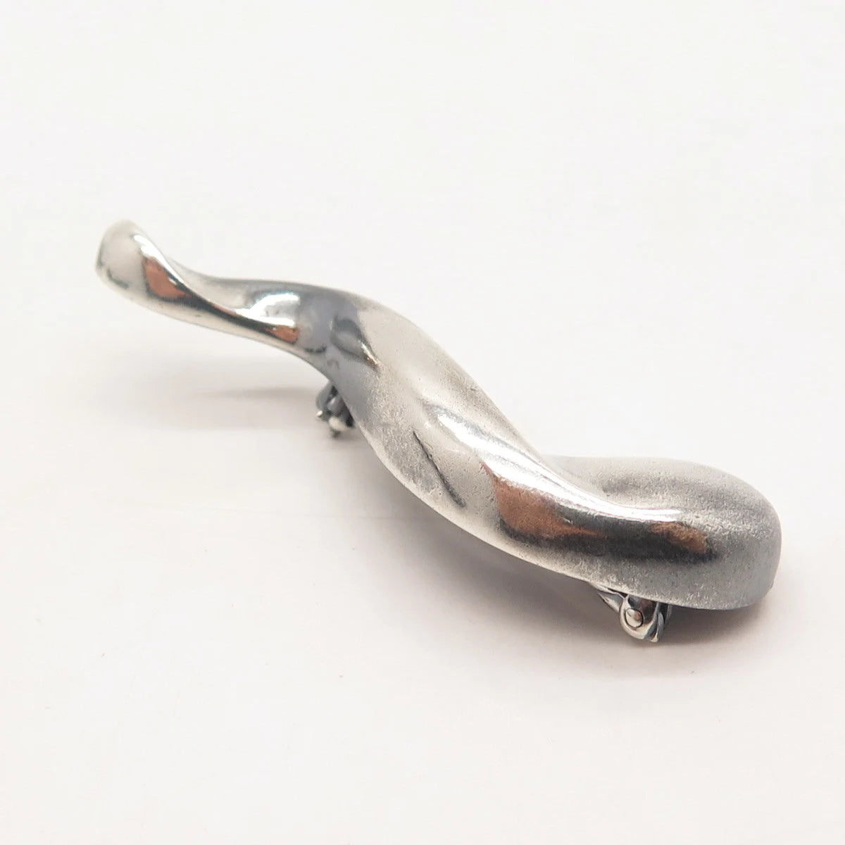 925 Sterling Silver Vintage Journey Pin Brooch