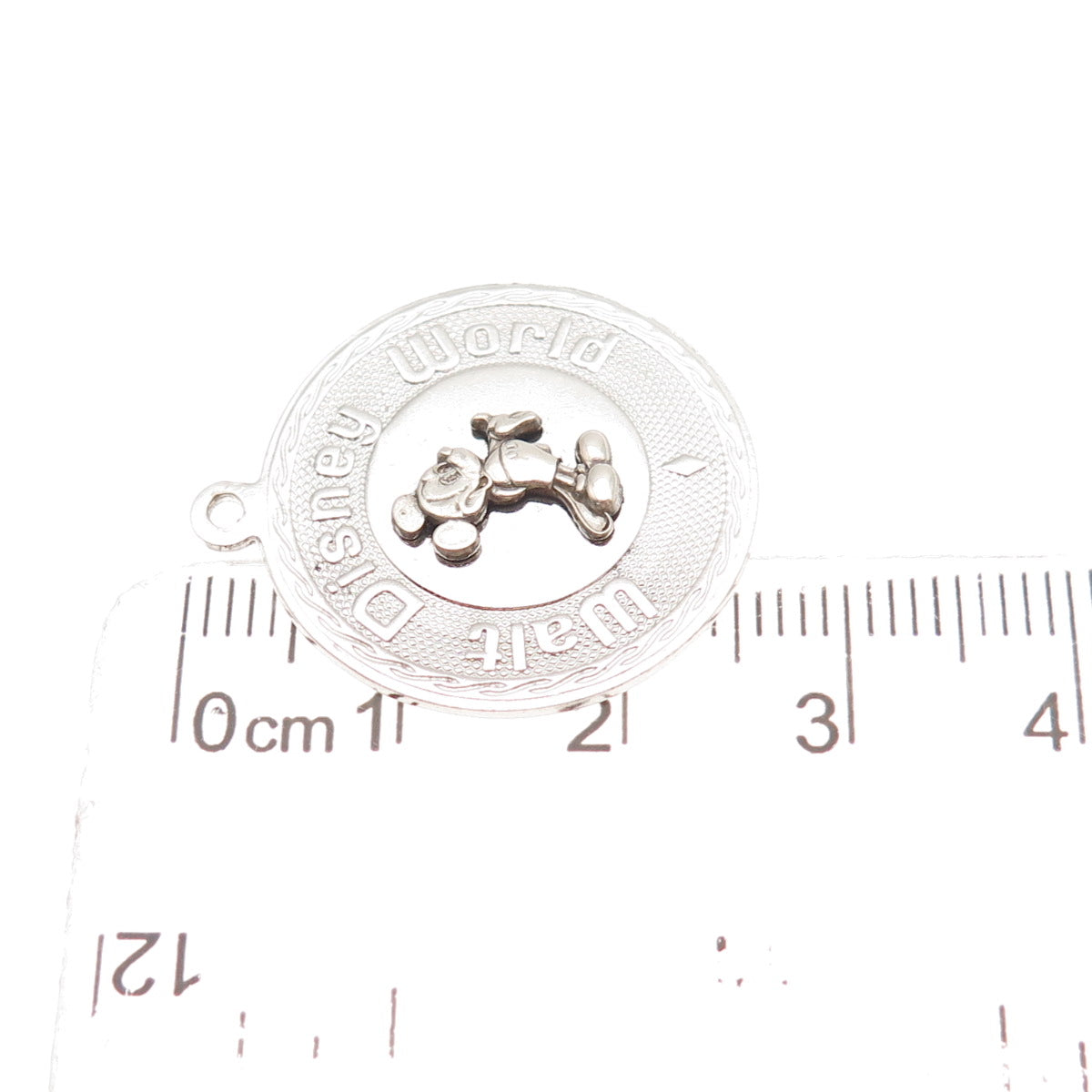 Walt Disney 925 Sterling Silver Vintage Disney World Mickey Mouse Charm Pendant