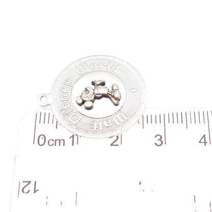 Walt Disney 925 Sterling Silver Vintage Disney World Mickey Mouse Charm Pendant