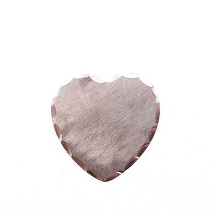 Beau 925 Sterling Silver Vintage Brushed Heart Pin Brooch