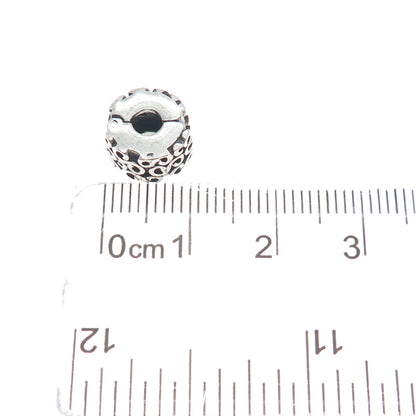 PANDORA 925 Sterling Silver Swirl Oxidized Clip Charm