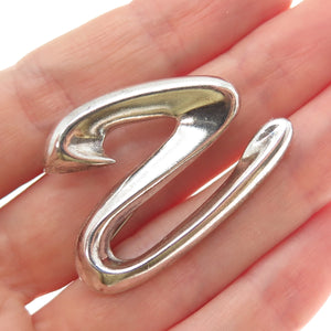 CNA PRANDA 925 Sterling Silver Vintage Number 2 / Letter Z Modernist Pin Brooch