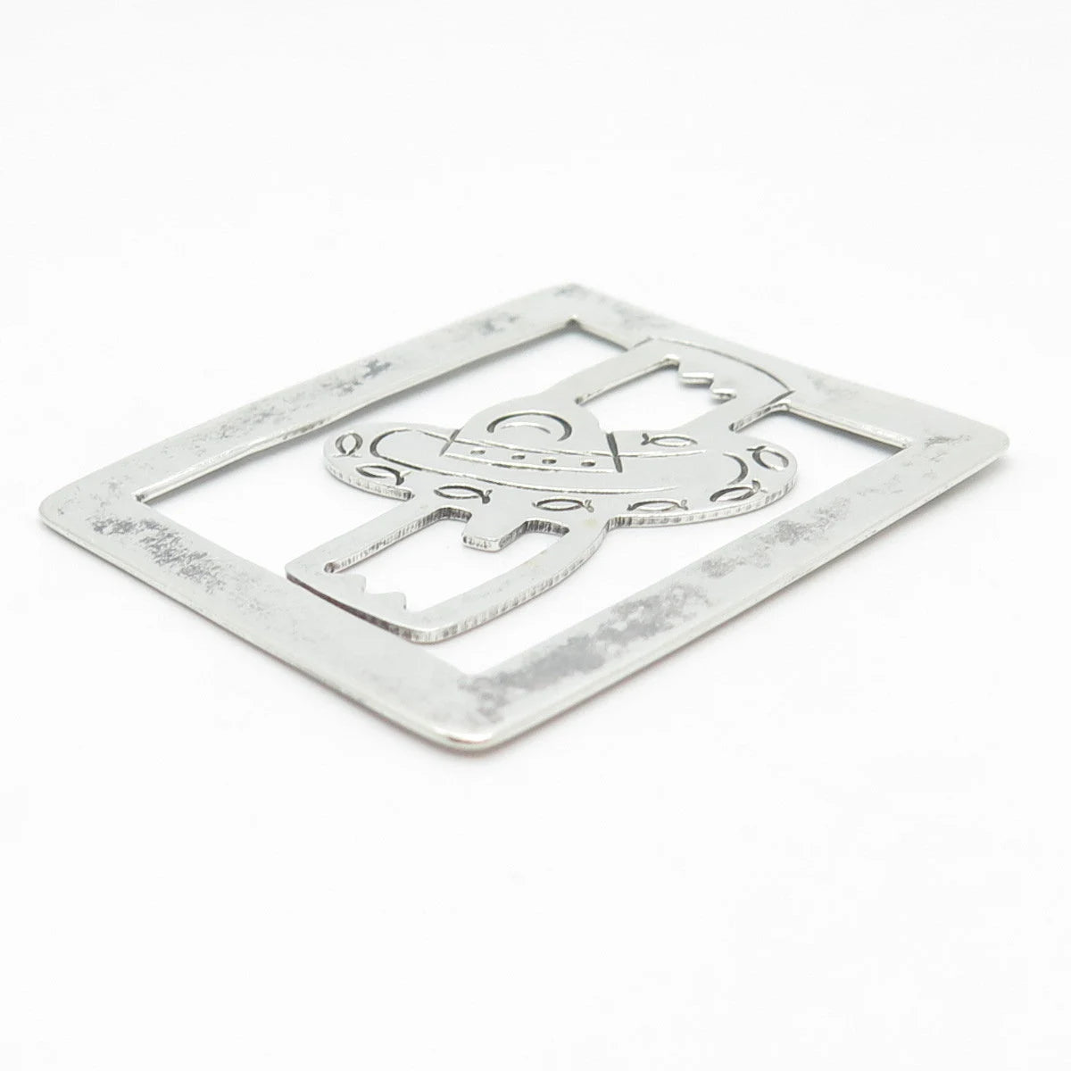 925 Sterling Silver Vintage Sombrero Bookmark