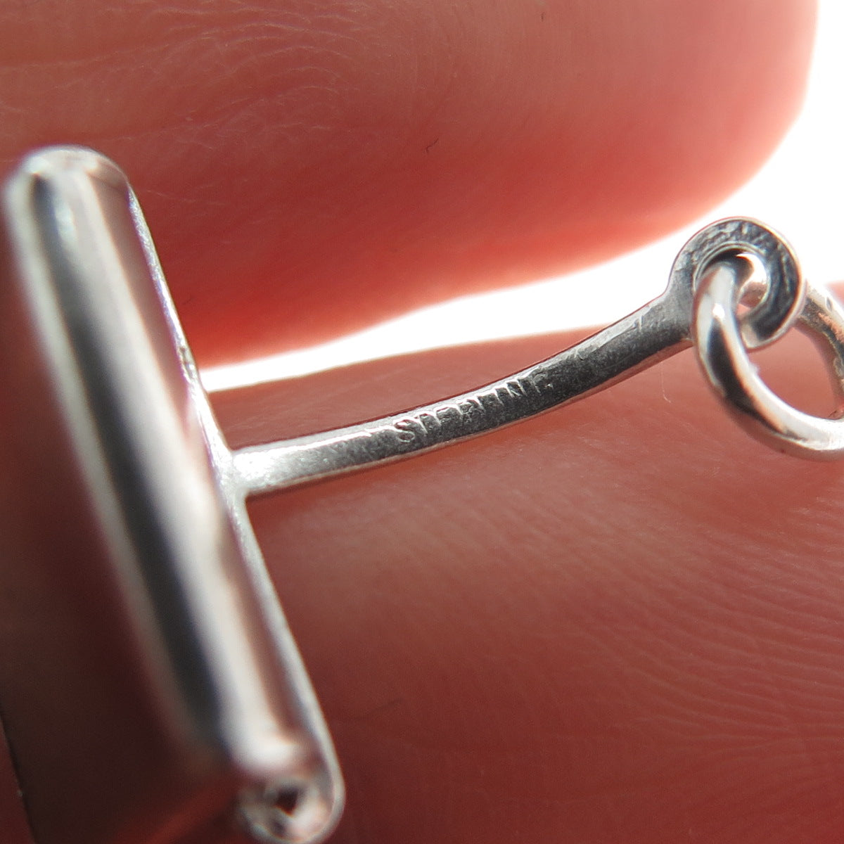 925 Sterling Silver Antique Dust Scoop Minimalist Charm Pendant