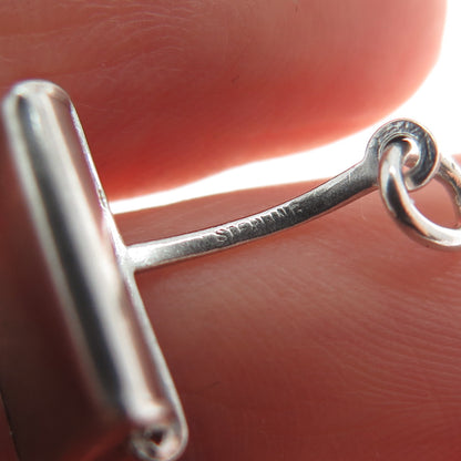 925 Sterling Silver Antique Dust Scoop Minimalist Charm Pendant