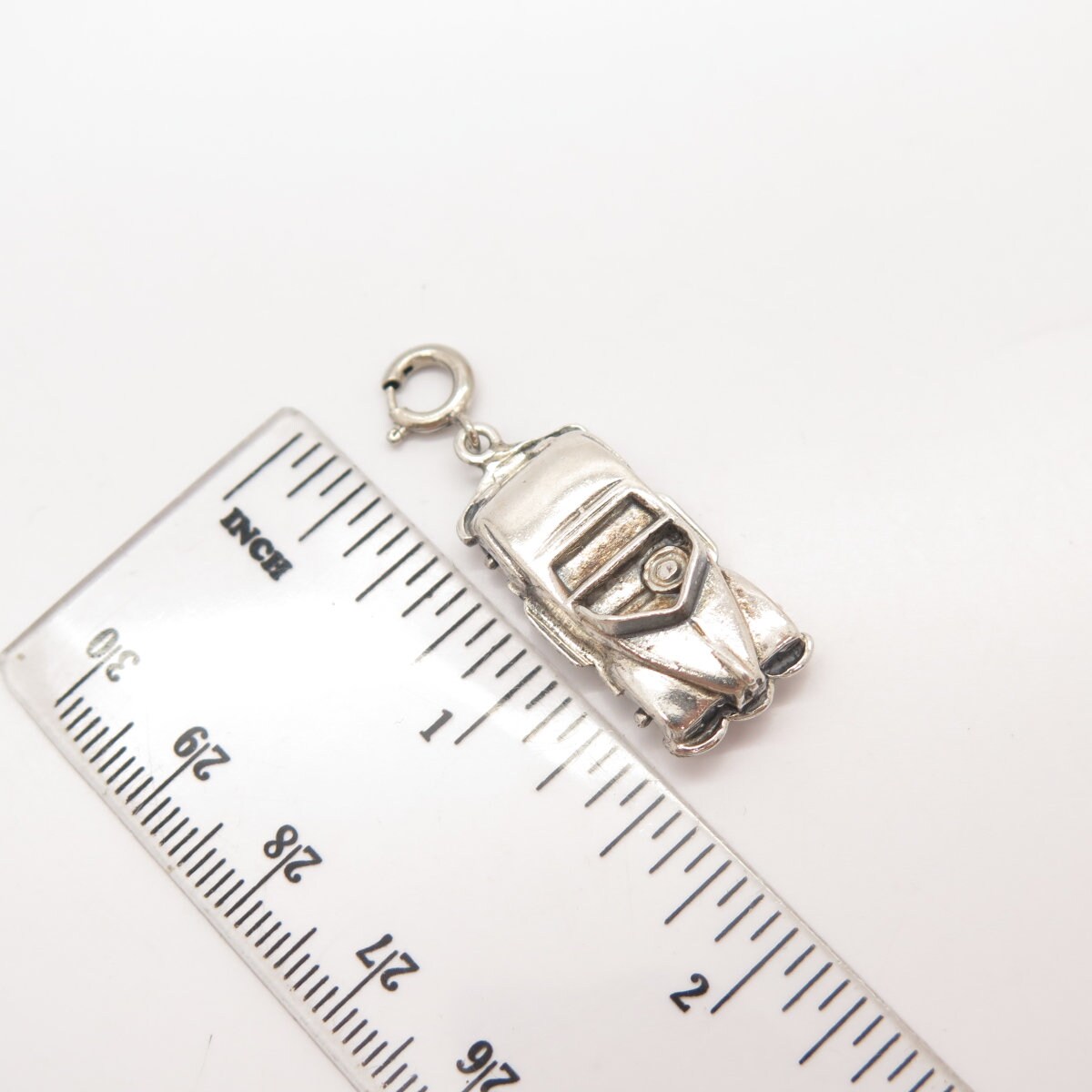 925 Sterling Silver Vintage Jewelart Retro Car Charm Pendant