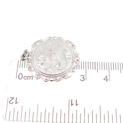 Griffith & Sons 925 Sterling Silver Vintage A Date To Remember Charm Pendant