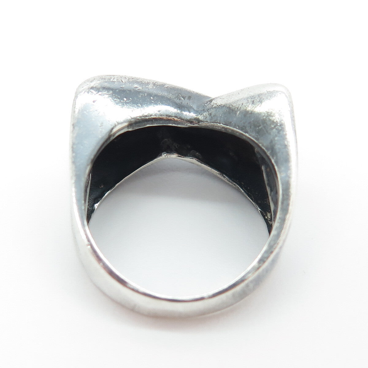 N&D CO. 925 Sterling Silver Vintage Modernist Ring Size 7