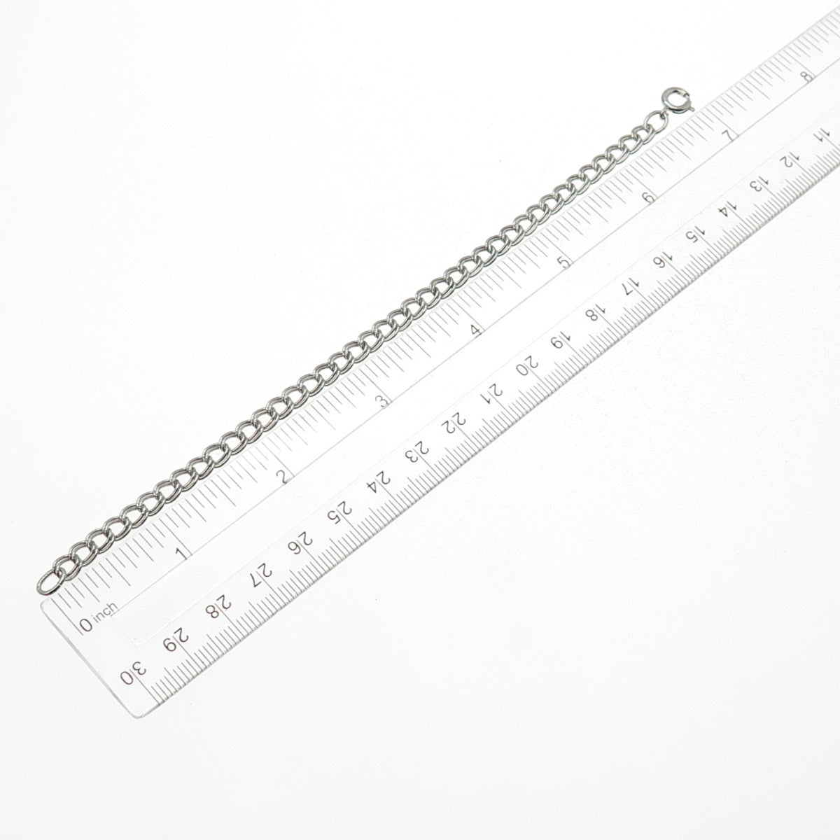 925 Sterling Silver Vintage Double Curb Link Bracelet 7"