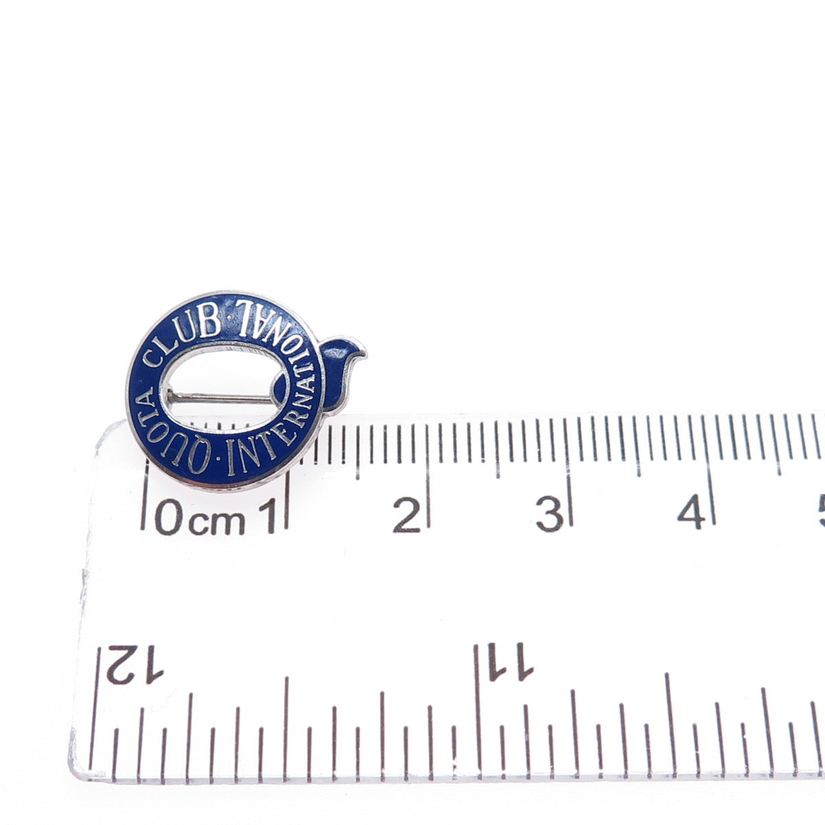 LGB BALFOUR Sterling Silver Vintage Enamel International Quota Club Pin Brooch