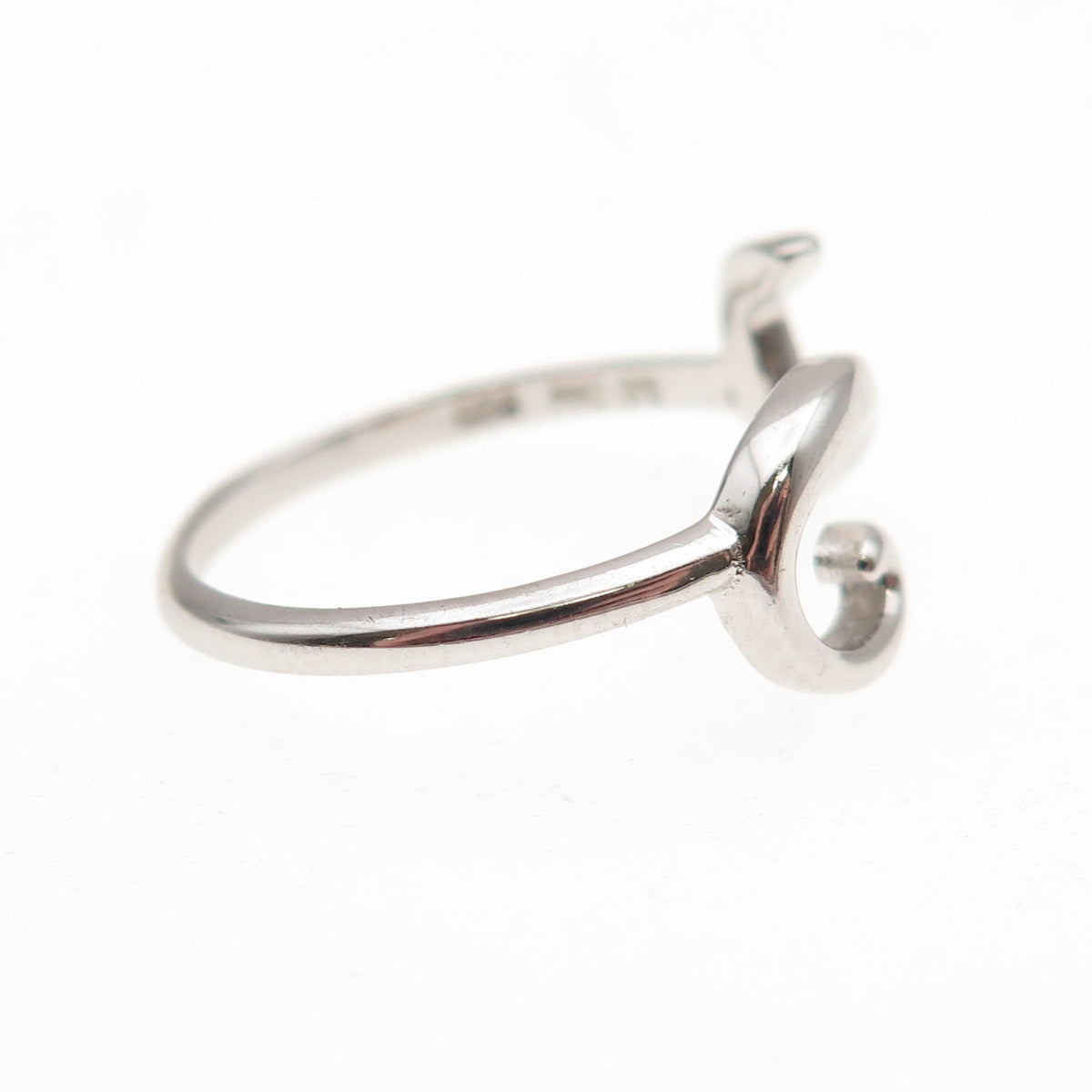 925 Sterling Silver Lucky Number 2 Ring Size 5
