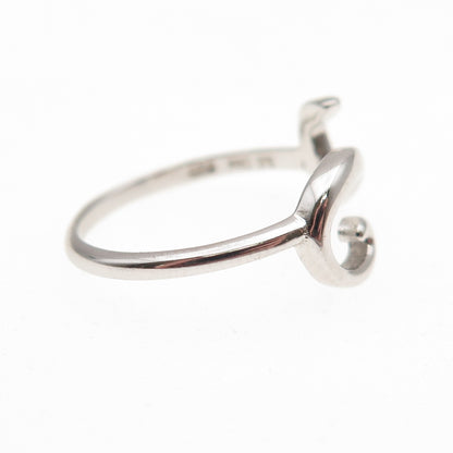 925 Sterling Silver Lucky Number 2 Ring Size 5