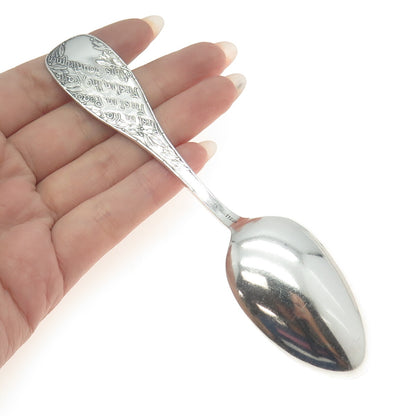 R. WALLACE & SONS Sterling Silver Antique Washington States & Cities Teaspoon