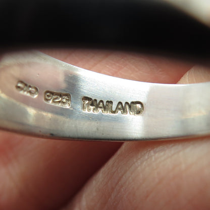 CLYDE DUNEIER CID 925 Sterling Silver Vintage Real Lapis Lazuli Ring Size 9