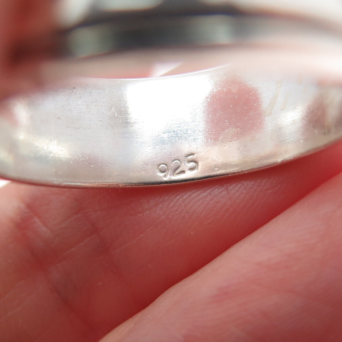 925 Sterling Silver Vintage Tribal Symbol Rotating Band Ring Size 10.5