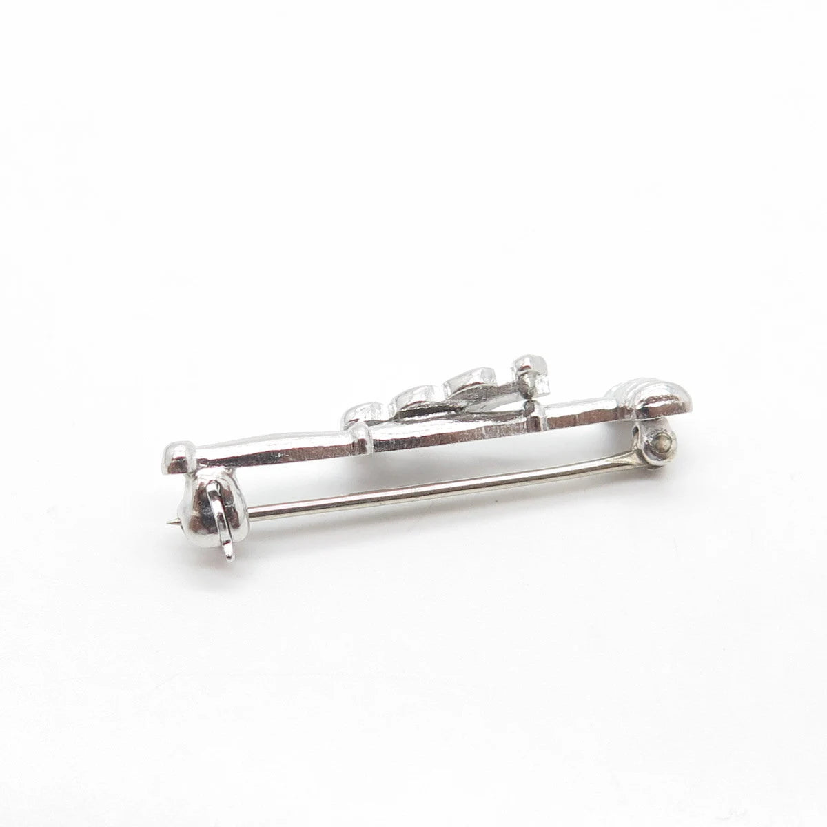 925 Sterling Silver Vintage 1966 "Gavel" Court Mini Pin Brooch